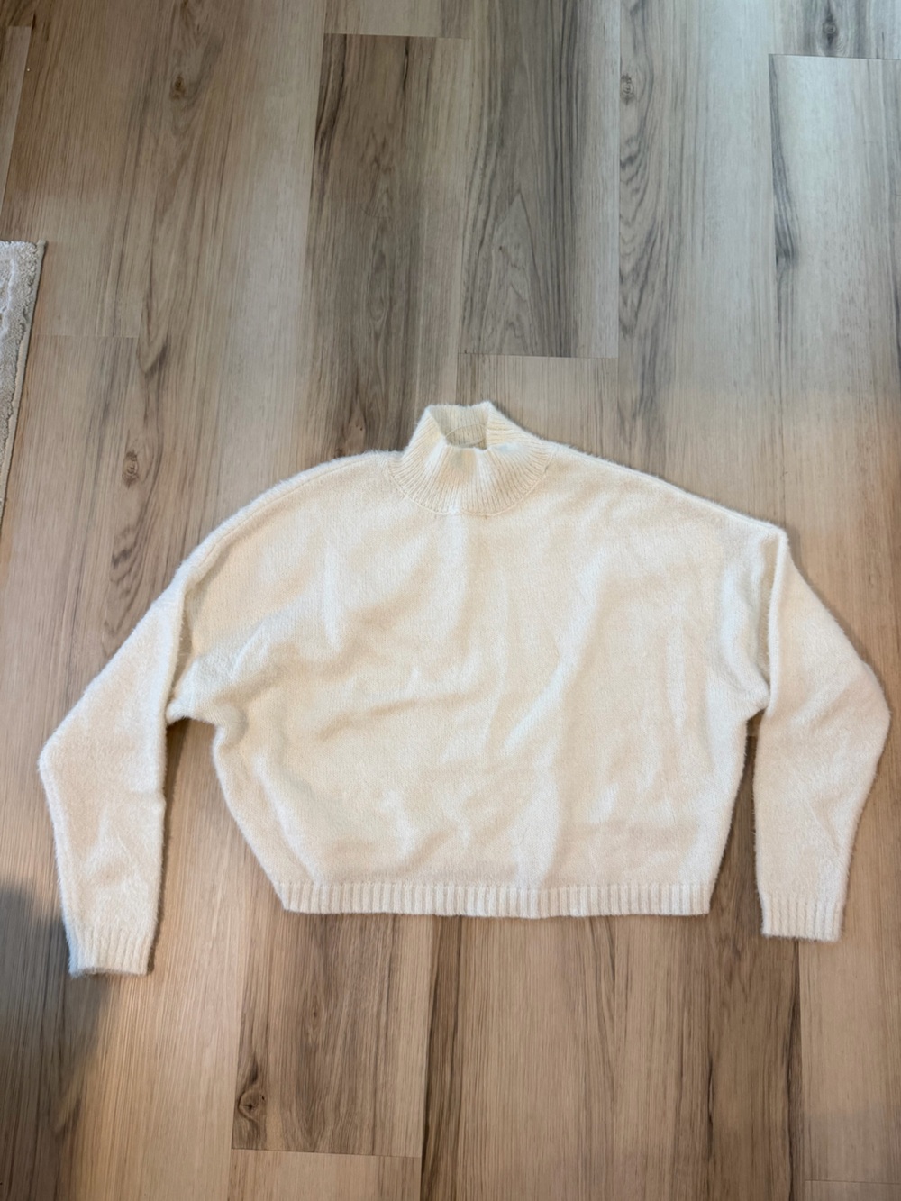 Sincerely Jules Cream Mock Neck Sweater